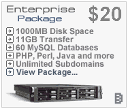 Click here to view the Milethree shared hosting package